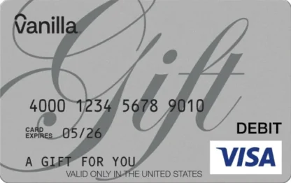 Vanilla Visa gift card $100